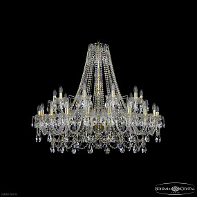 Большая хрустальная люстра Bohemia IVELE Crystal 1411/20+10/400 G