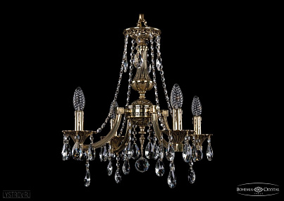 Литая подвесная люстра с хрусталем Bohemia IVELE Crystal 1771/4/150/A/GB