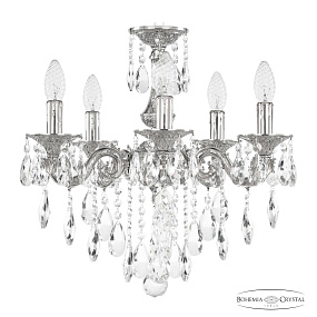 Подвесная хрустальная люстра Bohemia Ivele Crystal Florence 71101/5/125 B Ni