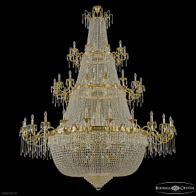 Большая хрустальная люстра Bohemia IVELE Crystal 2227H201/24+16+10/228IV/3D/Y1 G