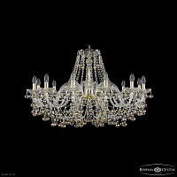 Большая хрустальная люстра Bohemia IVELE Crystal 1409/12/360 G K801