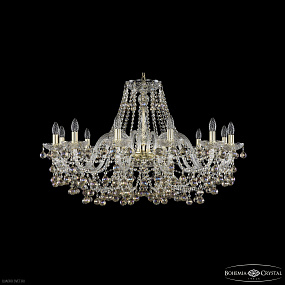 Большая хрустальная люстра Bohemia IVELE Crystal 1409/12/360 G K801