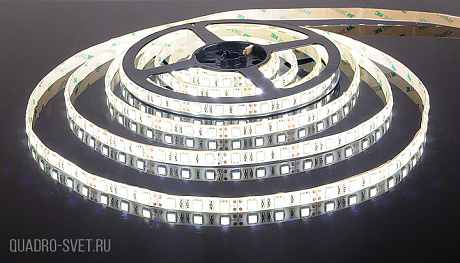 Лента светодиодная 60Led 14,4W IP65 6500K холодный белый (5050 12V 60Led 14,4W IP65) Elektrostandard