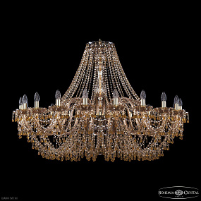 Большая хрустальная люстра Bohemia IVELE Crystal 1410/20/460 G V1003 M721