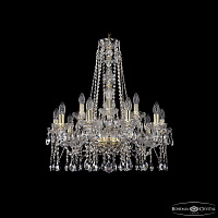 Хрустальная подвесная люстра Bohemia IVELE Crystal 1413/10+5/220/h-71 G