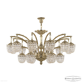 Большая хрустальная люстра Bohemia Ivele Crystal Verona 72111R/12+6/420 G