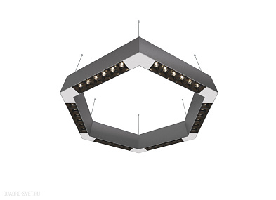 Подвесной светодиодный светильник 0,5м 36Вт 48° Donolux Eye-hex DL18515S111А36.48.500BW