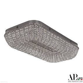 Хрустальная потолочная светодиодная люстра APL LED Sicilia SH622.2.80.M.Ni.4000