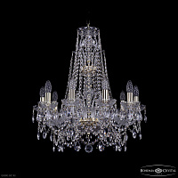 Хрустальная подвесная люстра Bohemia IVELE Crystal 1411/10/195/XL-65 G