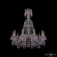 Хрустальная подвесная люстра Bohemia IVELE Crystal 1410/10/240/XL-74 Pa V7010