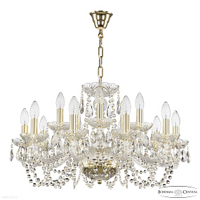 Хрустальная подвесная люстра Bohemia IVELE Crystal 119/10+5/240 G