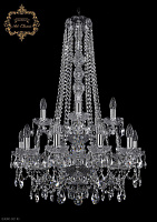 Большая хрустальная люстра Bohemia Art Classic 11.25.10+5.220.2d.h-95.Cr.Sp