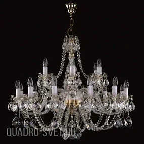 Большая хрустальная люстра ArtGlass CHERRY CE