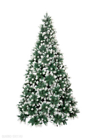 CRYSTAL TREES Искусственная Сосна Швейцарская снежная 225 см