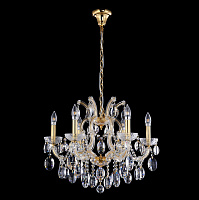 Подвесная хрустальная люстра Crystal Lux HOLLYWOOD SP6 GOLD