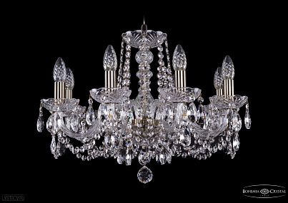 Хрустальная подвесная люстра Bohemia IVELE Crystal 1402/8/195/Pa