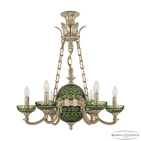 Подвесная люстра Bohemia Ivele Crystal Verona 72009P/6/175 GW P Clear-Green/H-1J Y8 FL2S