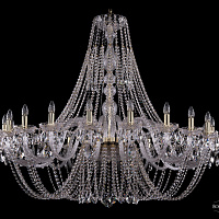 Хрустальная подвесная люстра Bohemia IVELE Crystal 1406/20/530-125/G