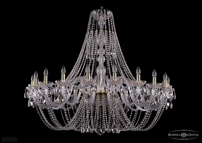 Хрустальная подвесная люстра Bohemia IVELE Crystal 1406/20/530-125/G