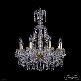 Хрустальная подвесная люстра Bohemia IVELE Crystal 1403/8/160/XL-60 G