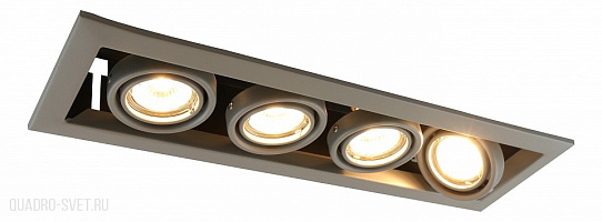 Встраиваемый светильник Arte Lamp Cardani A5941PL-4GY