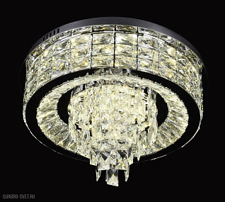 Хрустальная потолочная светодиодная люстра Lumina Deco Piatto DDС 6892-500