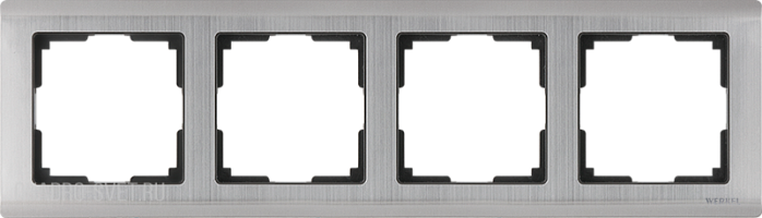 Рамка на 4 поста (глянцевый никель) Werkel WL02-Frame-04