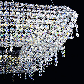 Хрустальная потолочная светодиодная люстра APL LED Rimini S503.0.80.B.3000