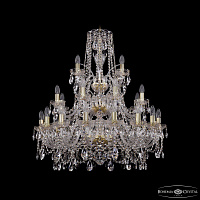 Большая хрустальная люстра Bohemia IVELE Crystal 1411/16+8+4/300/3d G
