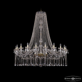 Большая хрустальная люстра Bohemia IVELE Crystal 1413/20/530/h-159 G
