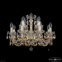 Хрустальная подвесная люстра Bohemia IVELE Crystal 1402/8+4/195 G R777