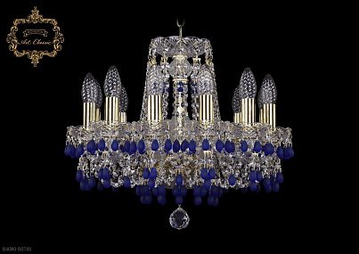 Хрустальная подвесная люстра Bohemia Art Classic 11.24.12.141.Gd.V3001