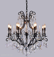 Подвесная люстра Crystal Lux MAGNIFICO SP13 BLACK/TRANSPARENT