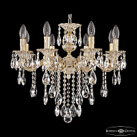 Подвесная хрустальная люстра Bohemia Ivele Crystal Verona 72202/8/175 B GW
