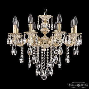 Подвесная хрустальная люстра Bohemia Ivele Crystal Verona 72202/8/175 B GW