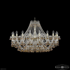 Большая хрустальная люстра Bohemia IVELE Crystal 1409/20/400 G K777