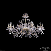 Большая хрустальная люстра Bohemia IVELE Crystal 1411/10/360 G