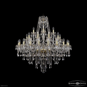 Большая хрустальная люстра Bohemia IVELE Crystal 1415/20+10+5/360 G