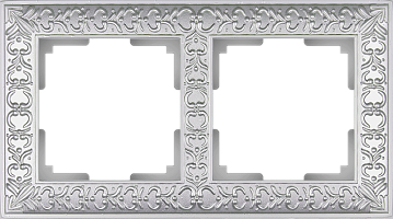 Рамка на 2 поста (жемчужный) Werkel WL07-Frame-02