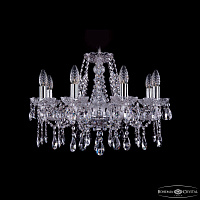 Хрустальная подвесная люстра Bohemia IVELE Crystal 1413/8/200/Ni