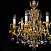 Люстра подвесная ARTGLASS LYRA BRASS ANTIQUE