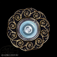 Встраиваемый точечный светильник ARTGLASS SPOT 52 BRASS ANTIQUE