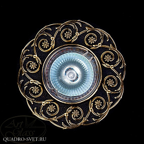 Встраиваемый точечный светильник ARTGLASS SPOT 52 BRASS ANTIQUE