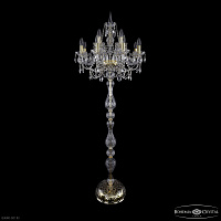 Торшер с хрусталем Bohemia IVELE Crystal 1411T1/8+4/195-170 G