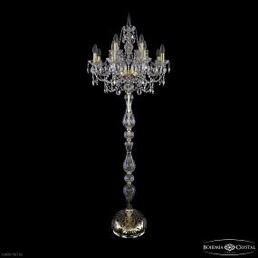 Торшер с хрусталем Bohemia IVELE Crystal 1411T1/8+4/195-170 G
