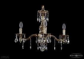 Литая подвесная люстра с хрусталем Bohemia IVELE Crystal 1710/4/160/A/GB