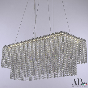 Хрустальная подвесная светодиодная люстра APL LED Sicilia SH05.74.C.Ni.4000