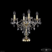 Настольная лампа с хрусталем Bohemia IVELE Crystal 1415L/4/141-39 G