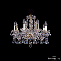 Хрустальная подвесная люстра Bohemia IVELE Crystal 1413/8/165/G/Balls