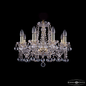 Хрустальная подвесная люстра Bohemia IVELE Crystal 1413/8/165/G/Balls